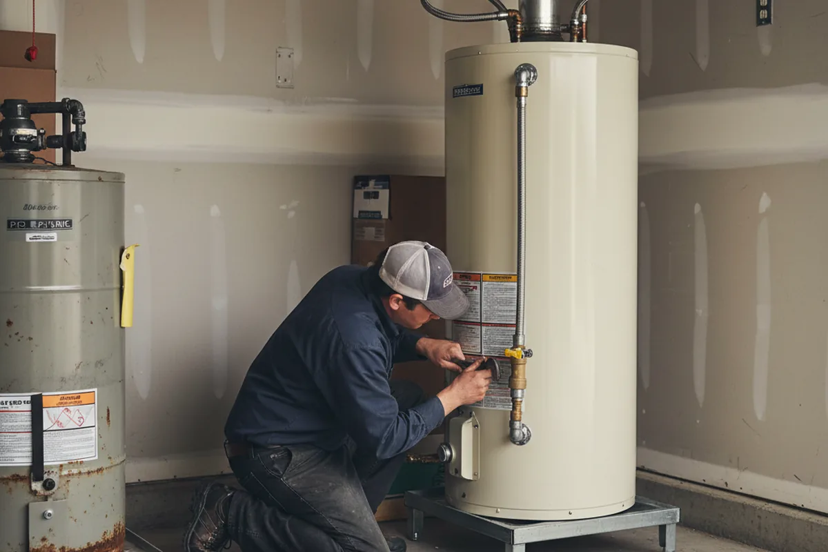 Water heater and shutoff valve replacement in Palmetto